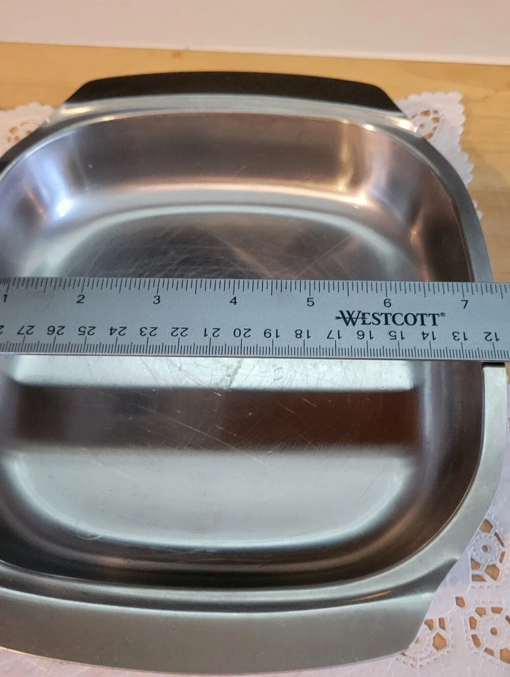 Set of 2 Unbranded Stainless Steel 7